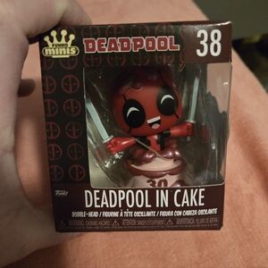 Funko Minis Red and Black Deadpool Cake Figure